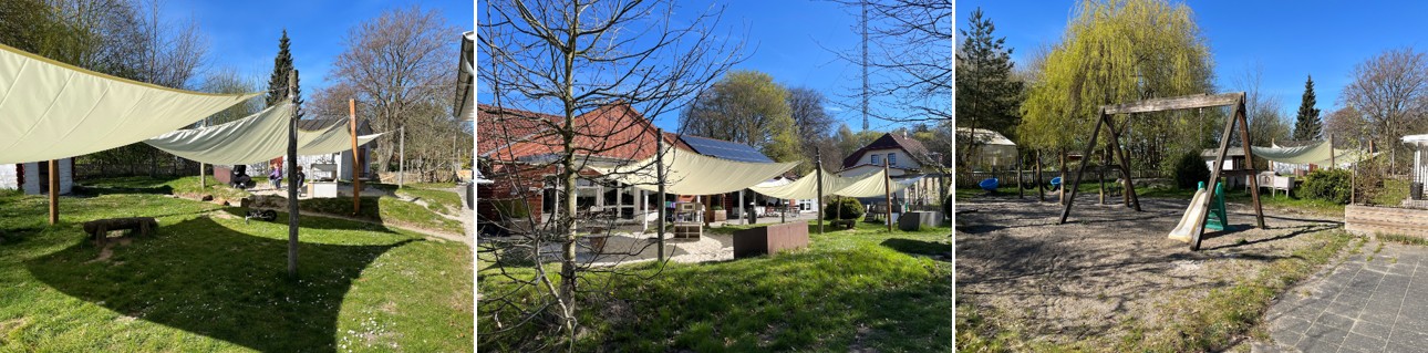 Vuggestuens legeplads hos Børnehuset Tumlebillen