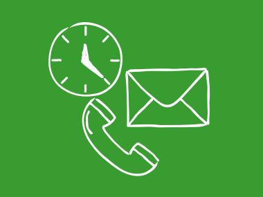 Ur, telefon og mail